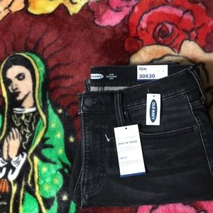 30X30 NWT Men’s Old Navy Black Jeans -2 Pairs 👍